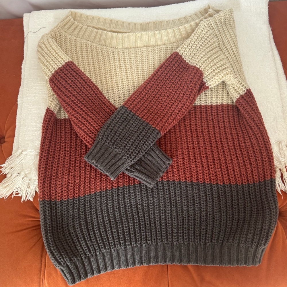 Colorblock Knit Sweater